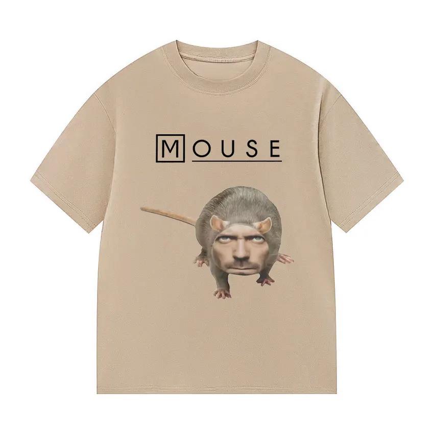 HouseMouse MD Funny Graphic Tshirt Women Casual Oversized Short Sleeve T Shirt Fashion High Quality Tees Streetwear