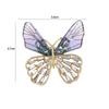 Girls Luxury Sense Women Brooch Clothes Accessories Korean Style Badge Transparent Wings Butterfly