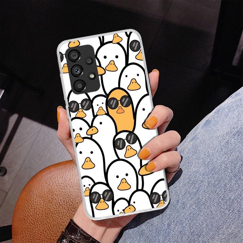 

Cartoon Duck Goose Game Phone Case For Samsung Galaxy A17 A16 A15 A14 A13 A57 A56 A55 A54 A53 A37 A36 A35 A34 A33 A26 A25 A24 A2 Samsung A23