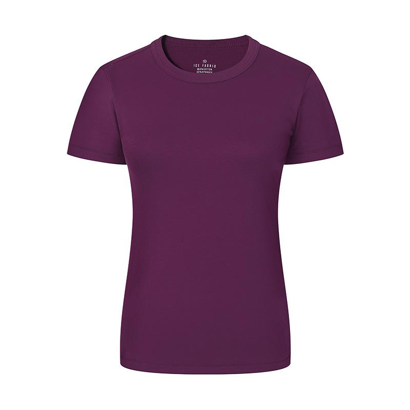 Reines Baumwoll-Kurzarm-T-Shirt für Damen Neues Lässiges Taillenbetontes Halbarm-Damen