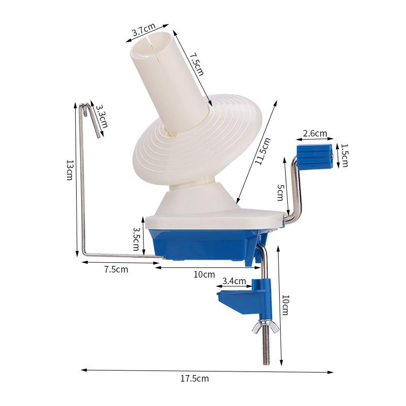 Hand Operated Yarn Winder Fiber Wool Manual Handheld Winder Machine String Ball Portable For Diy Sewing Making Accessories
