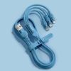 PISEN 3-in-1 6A Fast Charging Silicone Cable with PD
