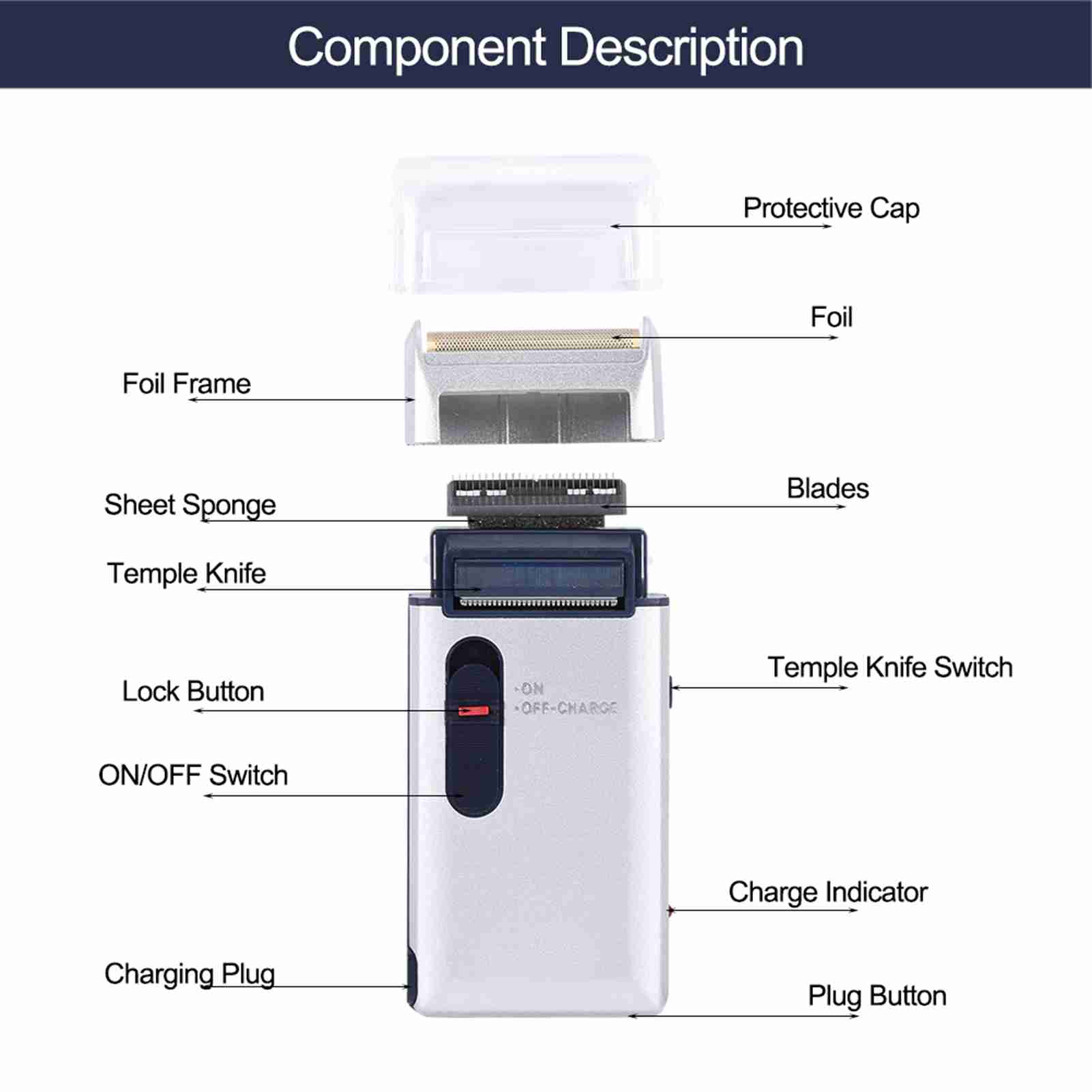 

Мужская аккумуляторная бритва, электрическая бритва, триммер для бакенбардов, классическая бритва для бороды, уход за мужчинами CN PLUG