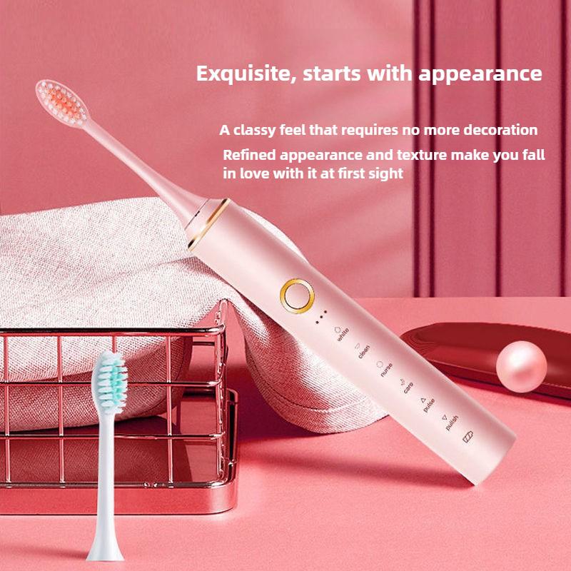 Sonic Electric Toothbrush Set for Adults Rotary Rechargeable Electric Toothbrush for Adults Rotating with 3 Soft Brush Heads