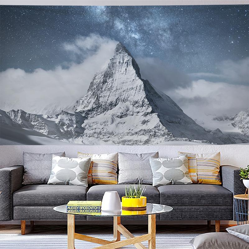 Landscape Photography Tapestry Collectors Edition Mount Everest Print for Nature Lovers Gallery Wall Decor 74x94cm(29x37in)