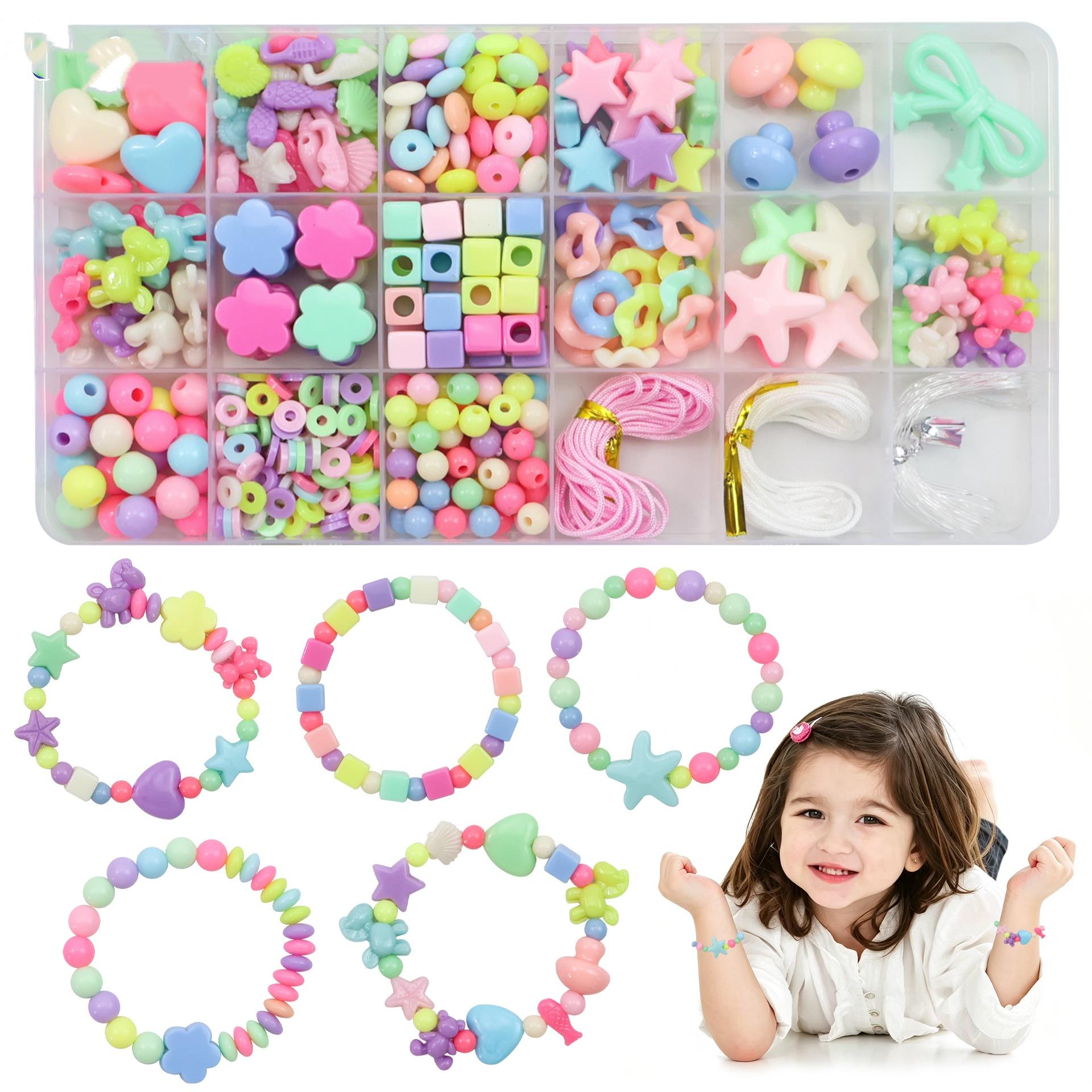 24-bead Handmade DIY Beaded Bracelet,Complete DIY Bracelet for Women & Kids Handmade Beaded Bracelet Set