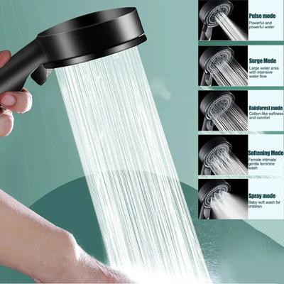 Handheld Shower Head: 5 Spray Mode for Dry Hair and Skin High Pressure Shower Heads (not with the Hose)