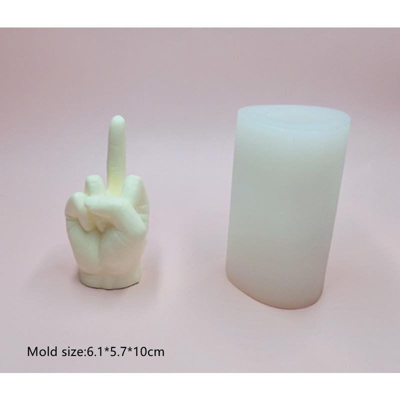

1 шт. INS креативная силиконовая форма для свечей из соевого воска своими руками, ароматерапевтический пластырь, 3D-форма для мыла с жестовым пальцем, материал для домашнего декора