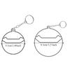 2Pcs with Keychain Ita Bag Pin Case Badge Protector Badge Protective Sleeve  58/75mm Badge Pins