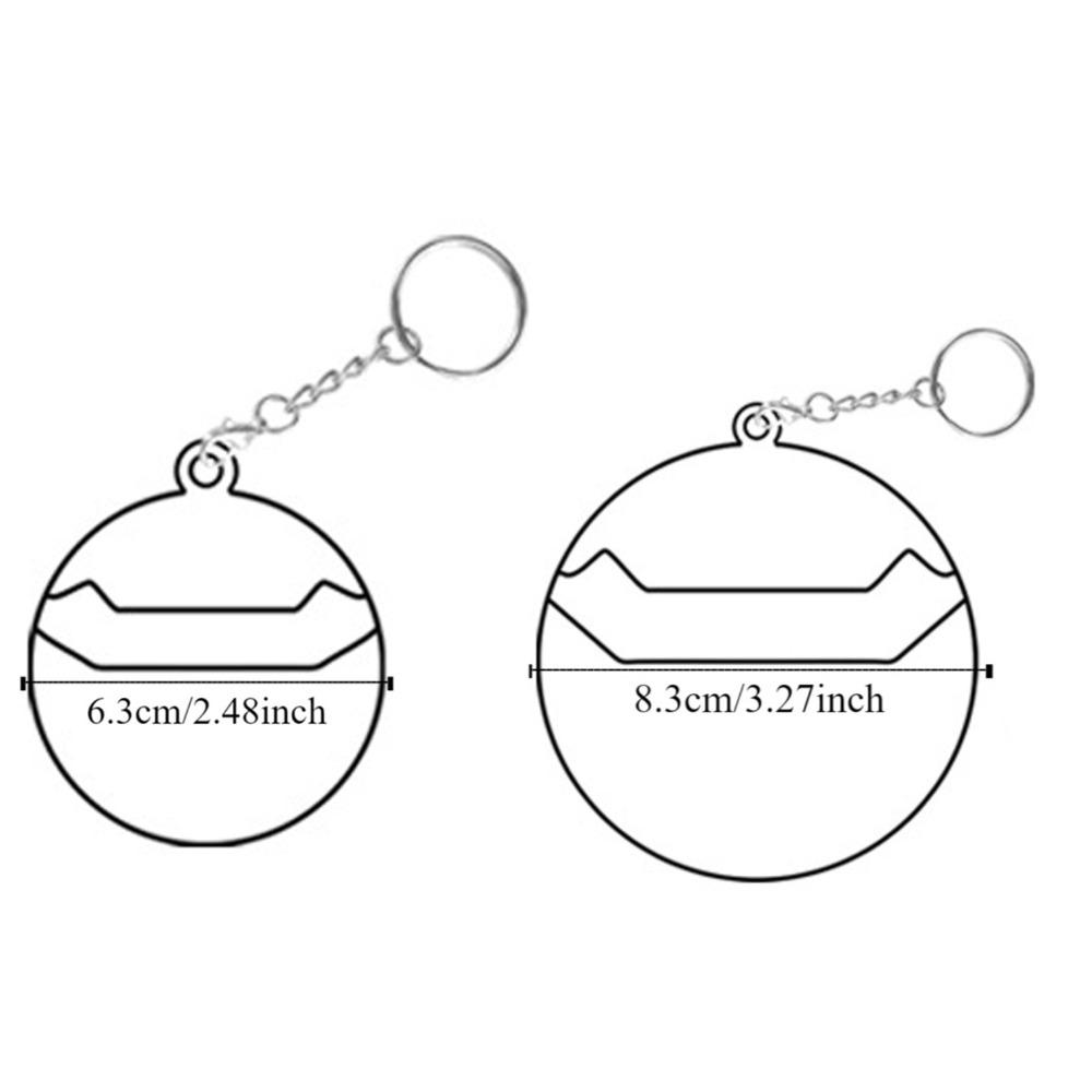 2Pcs with Keychain Ita Bag Pin Case Badge Protector Badge Protective Sleeve  58/75mm Badge Pins