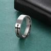 Jeshayuan Persönlichkeit Laser Gravur Christliches Kreuz Ring Männer Und Frauen Schmuck Edelstahlring Geschenk Mode Trendig