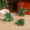 2 Pcs Buttons Mini Christmas Tree Accessories Christmas Tree Pendant Christmas Decoration  Gift