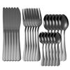 1010 Stainless Steel Western Cutlery Set: Thickened Knife, Fork, Spoon for Hotel & Home, Available In 4 or 24 Pieces