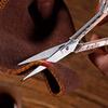 Vintage Scissors Stainless Steel Carved Handle Effort Saving Multifunction Craft Scissors for Embroidery Craft Art