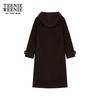 Teenie Weenie Women's Hooded Wool Blend Coat