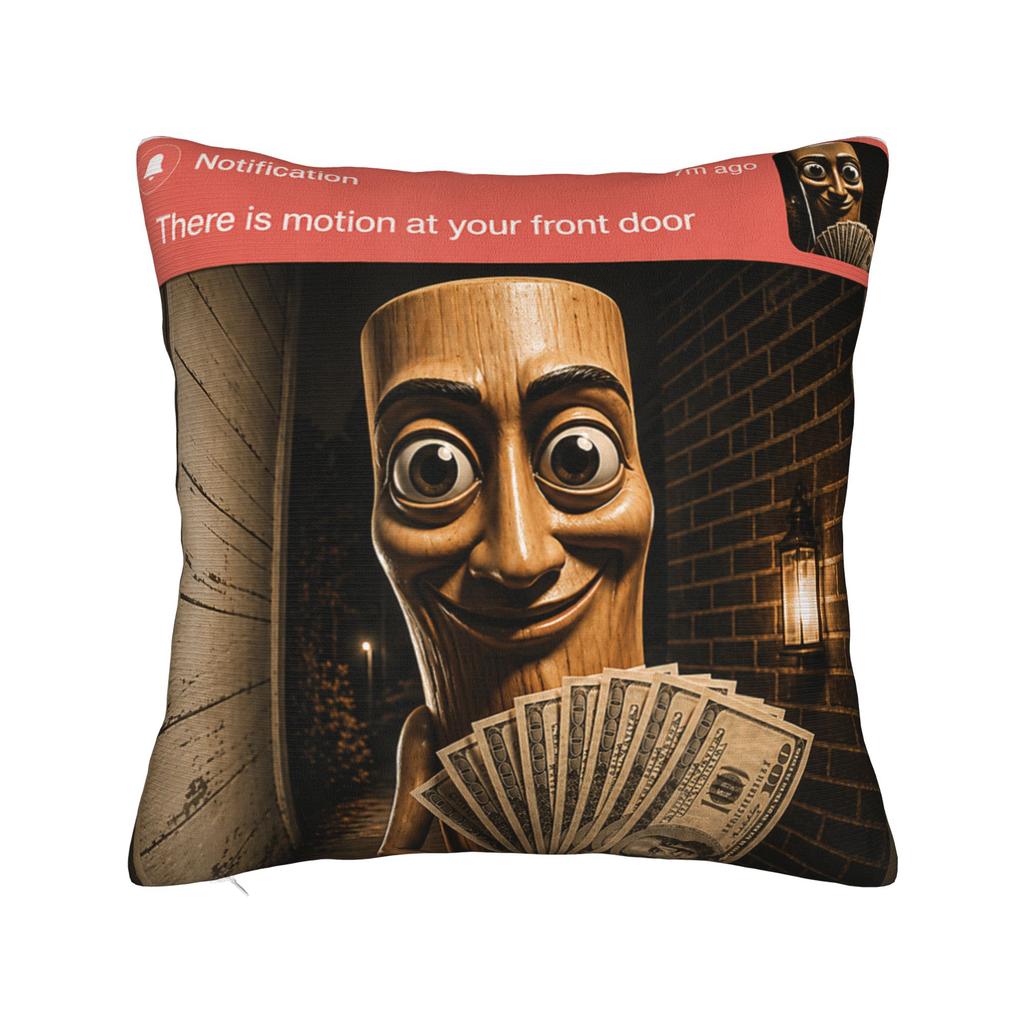 Tung Tung Sahur God Funny Angel Square Pillow Covers Car Italian Brainrot Cushion Cover Creative Decor Throw Pillow Case