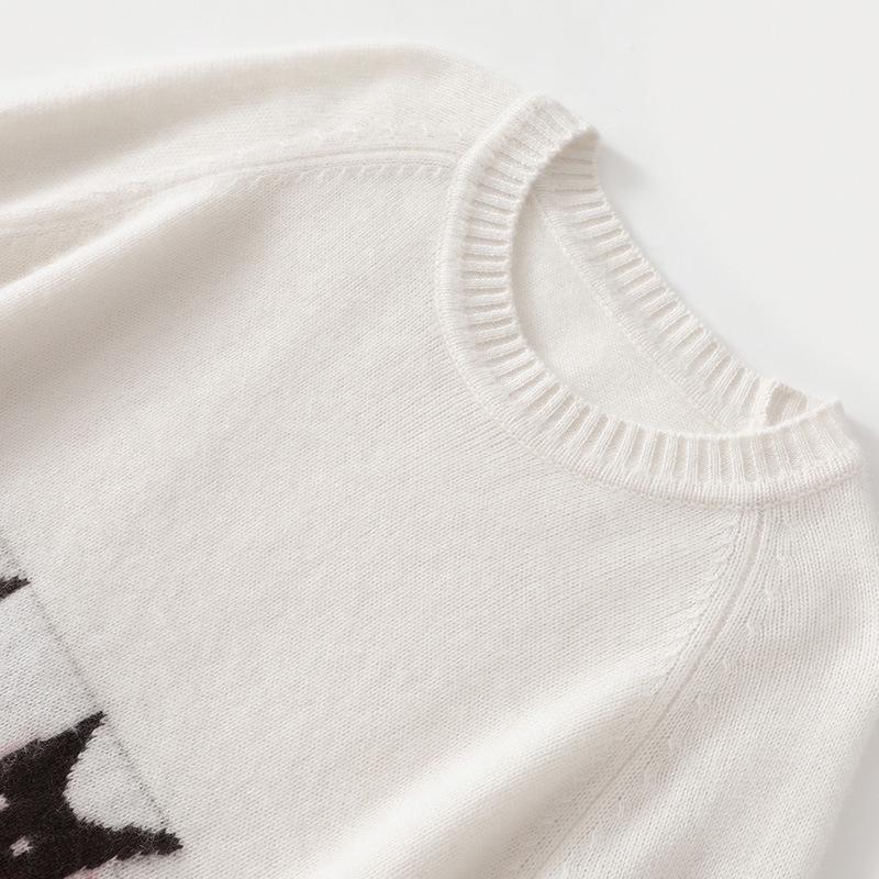 Lekasha Korean Style Cashmere Sweater for Girls: Spring/Autumn Casual Loose Knitwear for Small Dogs