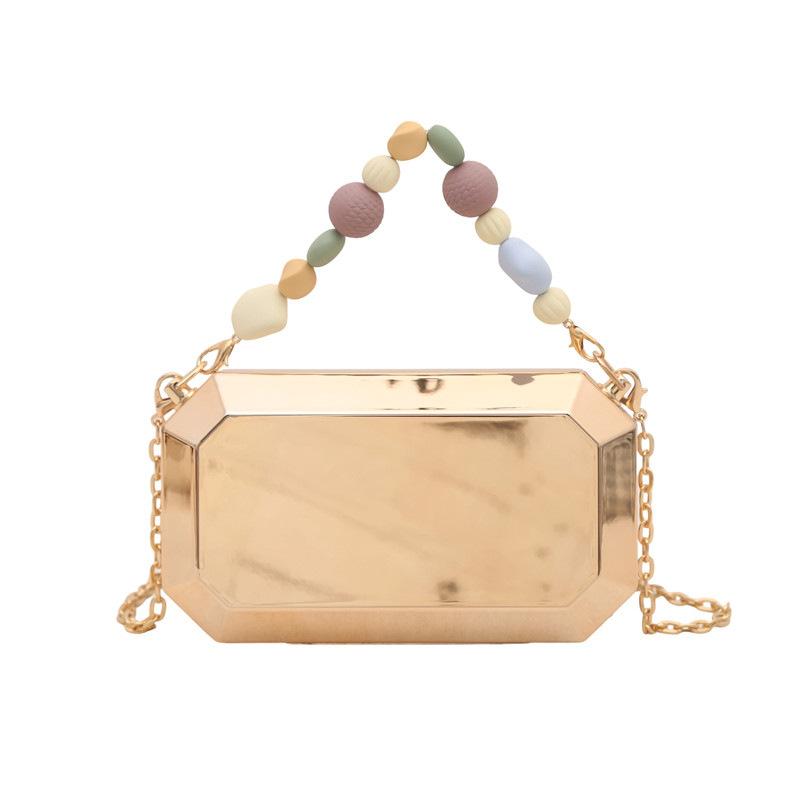 Bags Square Box Acrylic Bag for Women 2025 New Candy Color Single Shoulder Chain Crossbody Evening Bag