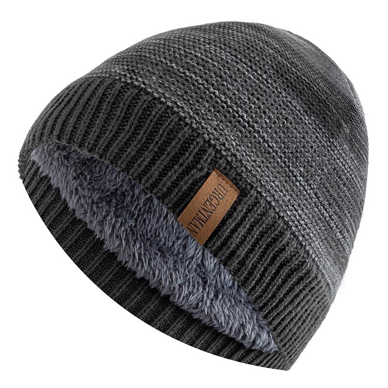 New Unisex Winter Hats Casual Warm Beanie Cap For Men And Women Letter Label Winter Knitted Hats