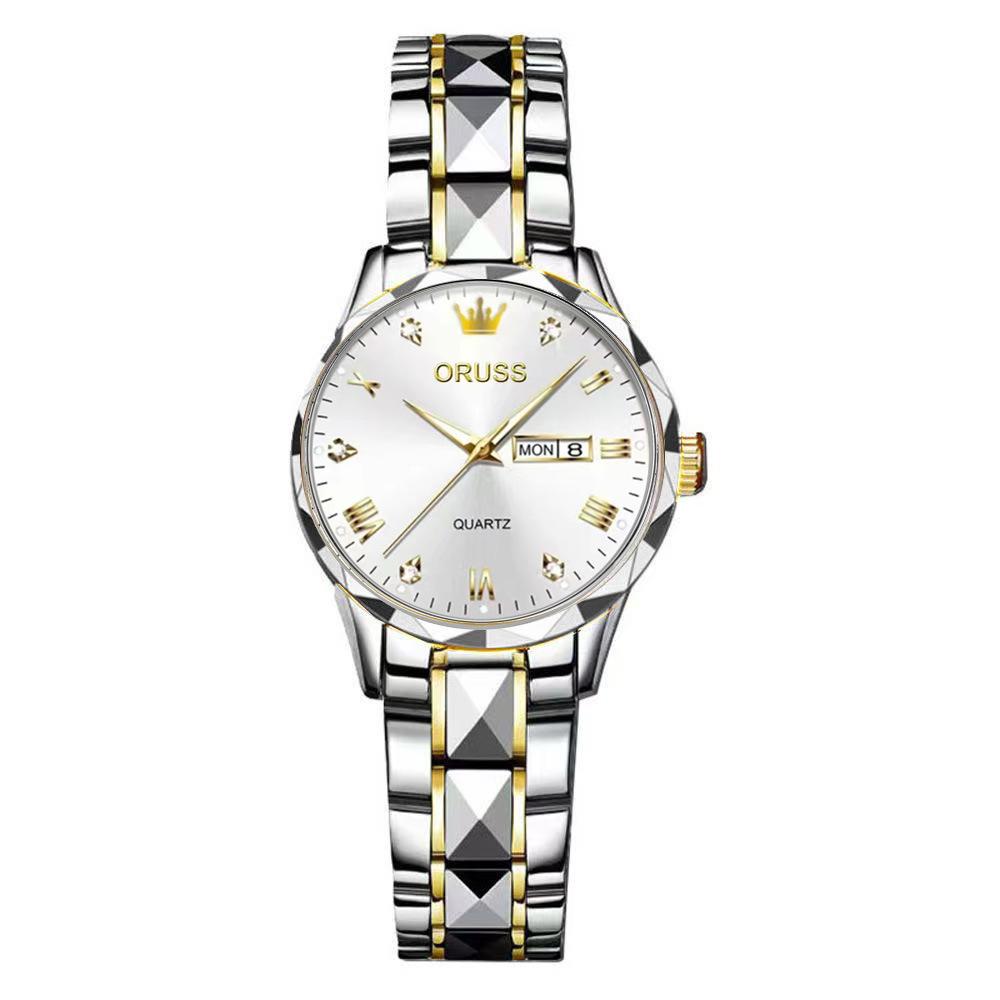 Luminous Waterproof Watch Female Couple Watch Female Watch Female Automatic Non-Mechanical Watch Female Watch