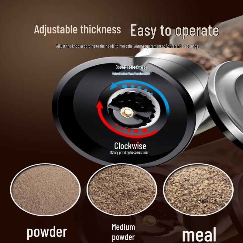 Premium Stainless Steel Manual Spice Grinder