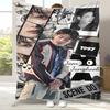 Jeon Jung Kook Kpop B-BTS Flanelldecke, Ultraweiche Warme Plüschdecke für Zuhause Schlafzimmer Bett Sofa Abdeckung Büro Camping Geschenk