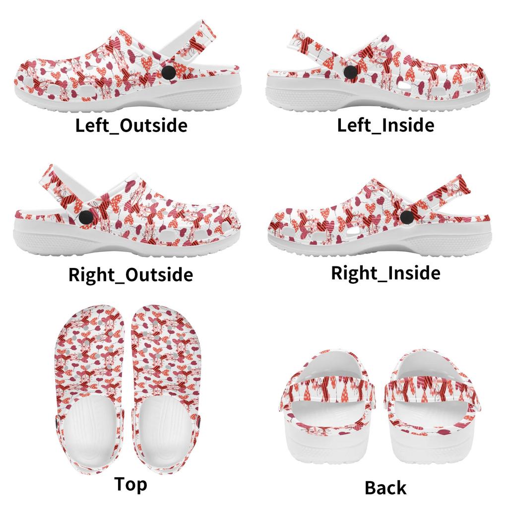 Cute Printed EVA Clogs Unisex Easy Clean Lightweight Slip On Casual Footwear Soft Sole Summer Sandals Daily Leisure Wear