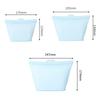 3Pcs Silicone Food Storage Bag Reusable Stand Up Zip Leakproof Containers Fresh Bag Food Storage Fresh Wrap Ziplock