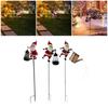 Solar Christmas Santa Claus Stake Light,Christmas Decoration,Garden Stake Light Outdoor for Holiday Outside Driveway Decoration