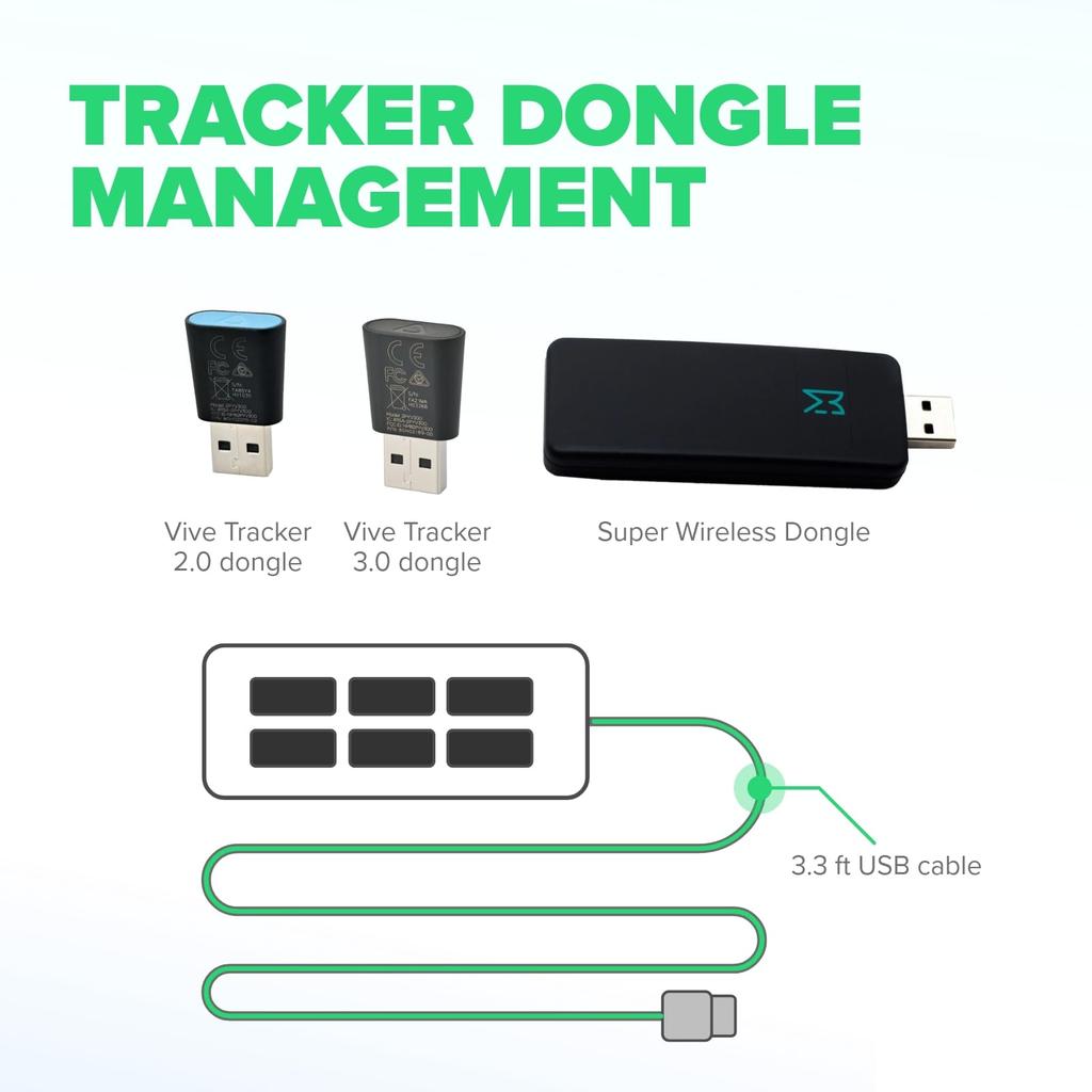 Rebuff Reality USB Hub USB Hub with 1 Smart Charging Compatible with Vive Tracker Other VR VR Data Transfer for and PC Cable 3.0 - 7-Port Port, 3.0,