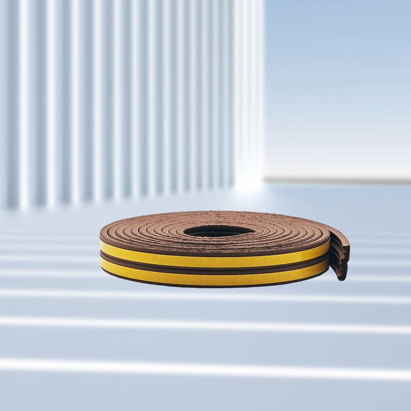 9x4mm E-Shape Soundproof Door Seal Strip for Wooden Frames – Windproof, Anti-Collision, Silent