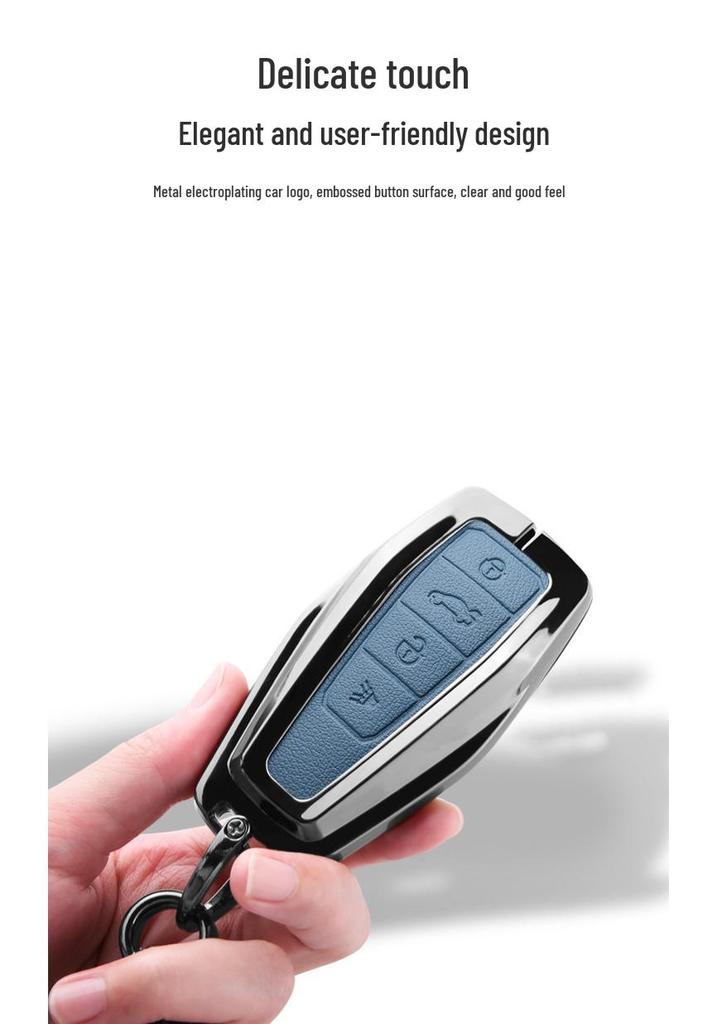 Premium Protective Key Cover for Geely Emgrand: Fits 26 Models including Xingyue L, Xingrui, Boyue L, Haoyue, Bin Yue – Men's Buckle Design