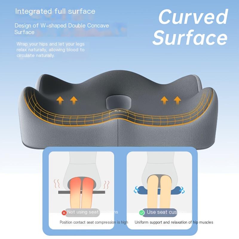 Memory Foam Coccyx Cushion, Non-Slip Soft Support, Suitable for Office Chairs, Wheelchairs, and Car Seats,  Comfortable Chair Accessory