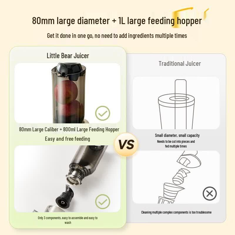 Bear Slow Juicer YZJ-F01D6 CN plug (adapter included)