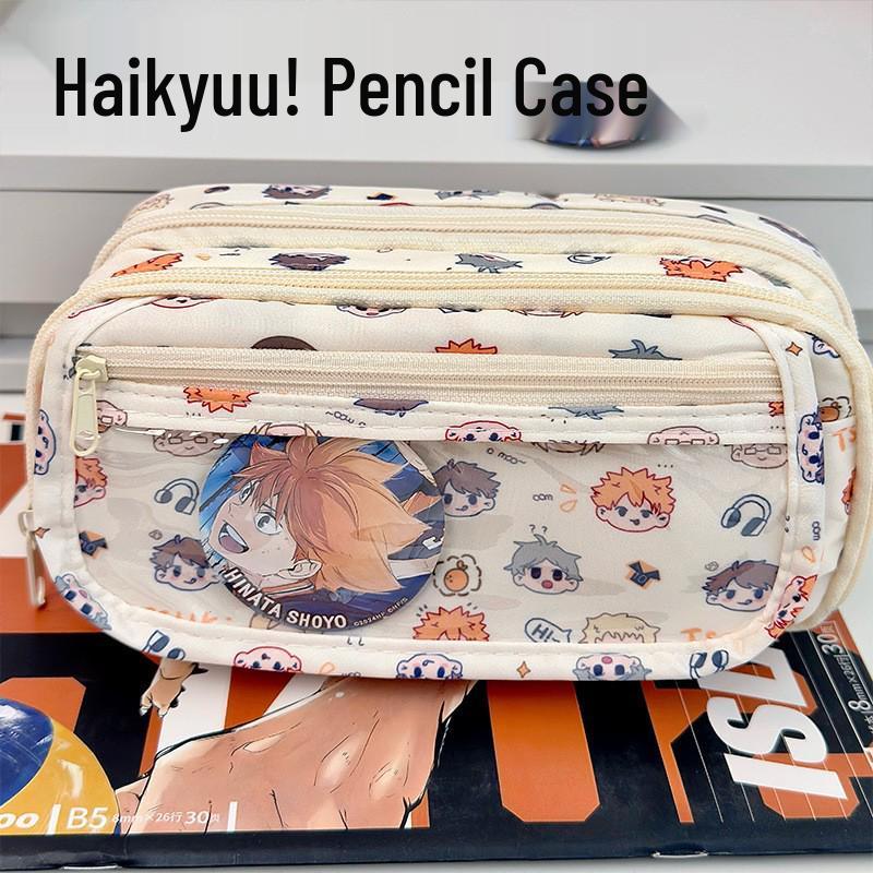 Cute Japanese-Style Bear Pencil Case - Large Capacity, Cartoon Anime Design