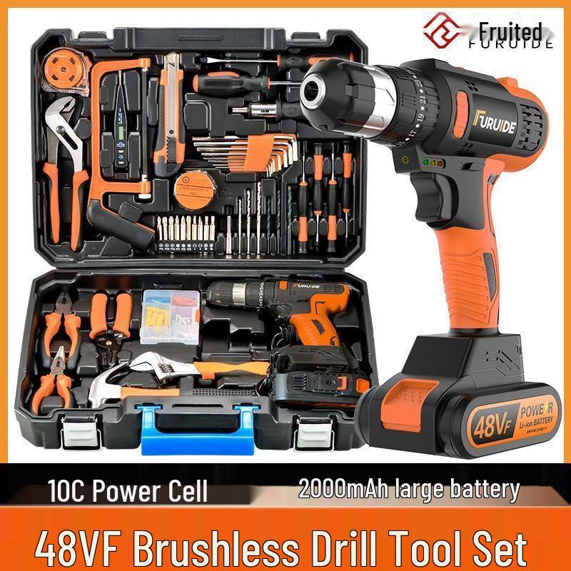 Fureide Electric Drill Set: Multi-Function Hand Toolkit for Woodworking & Repairs