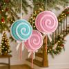 Colorful Christmas Macaron Lollipop Cartoon Lollipop Branches Xmas Tree Decor  Wedding Decorative