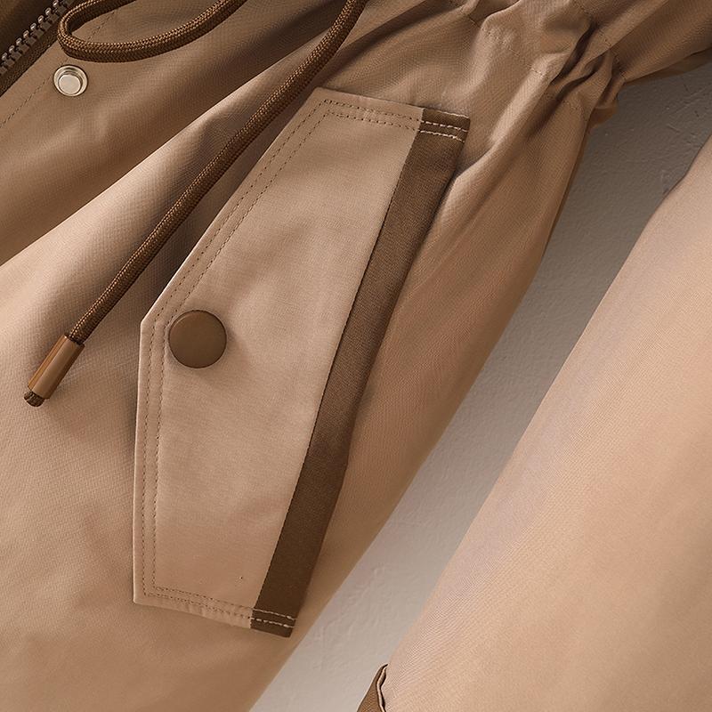 Giacche lunghe con collo in pelliccia sintetica per donna, nuova fodera invernale, cappotto imbottito femminile staccabile, parka invernale stile coreano con cappuccio