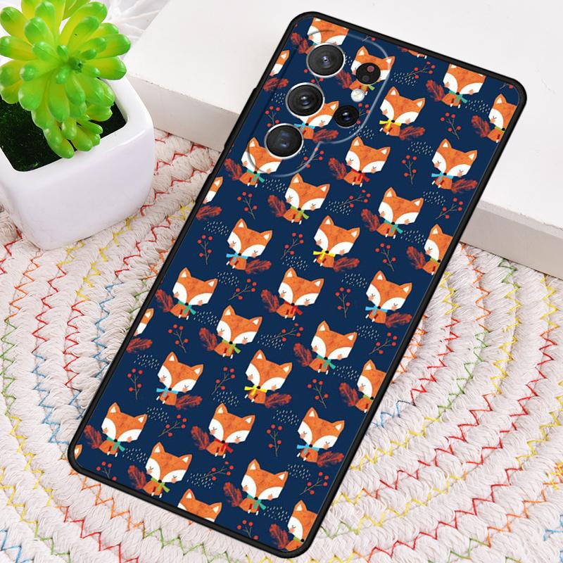 

Autumn Fox Leaves Fall Phone Case for Samsung Galaxy note 10 pro S26 Ultra S23 S24 FE S25 S21 S22 PLUS shockproof Cove Galaxy S24