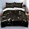 Cracked Pattern Decor Set Soft Comfortable Duvet Cover Bedding Set Included 1*Duvet Cover & 2*Pillowcases, Gift