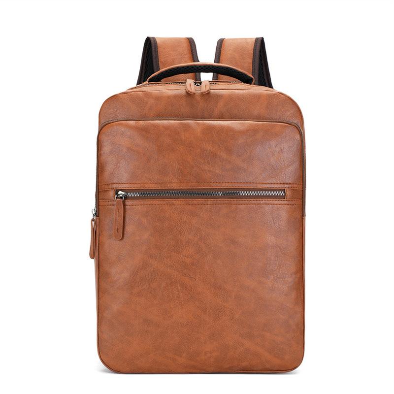 Men's Pu Backpack, Multi-functional Computer, Business USB, Simple Backpack