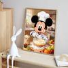 Disney Diamond Painting Kit DIY Round Mickey Chef Home Wall Decor Adult Handmade Gift for Baking Fun