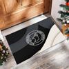 Alfombra de Terciopelo de Cristal con Estampado de Fútbol del Derby County, Cómoda Absorbente de Agua Antideslizante para Suelo Interior