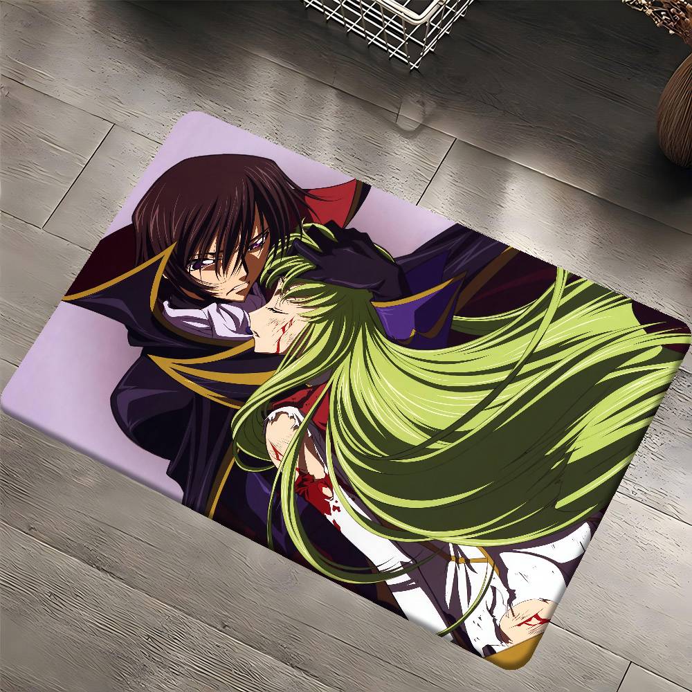 C-CODE-GEASS L-Lelouch Entrance Door Mat Nordic Style Bedroom Living Room Doormat Home Balcony Anti-Slip Modern Home Decor