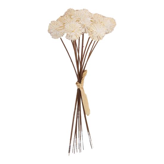 12 Mazzi di Crisantemi Artificiali a Pompon Finti Fiore Artificiale Piccola Sfera di Crisantemo Mini con Gambo Lungo per Bouquet da Sposa Fai-da-te Decorazione per Vaso