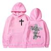 God Is Good Christian Faith Woman Hoodies There Is Power in The Name of Jesus Graphic Hoodie Fashion Streetwear