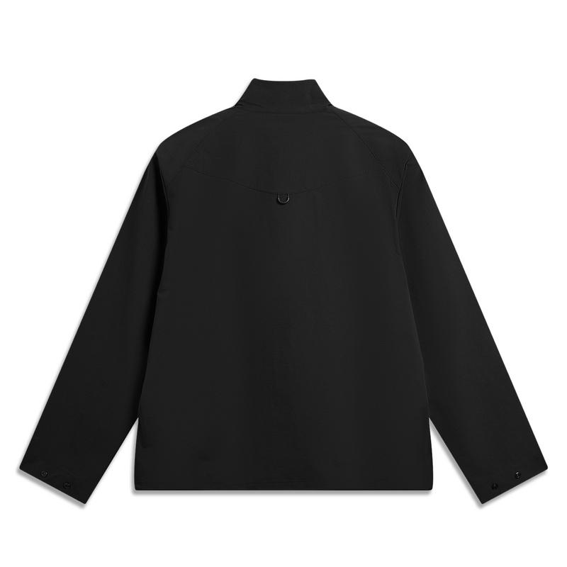 Li-Ning Outdoor CF Water-Resistant Stretch Woven Commuter Sports Loose Jacket Men Jackets Black AJDW041-3