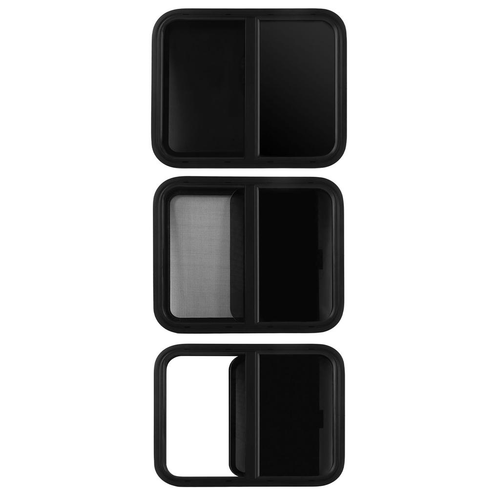 Push Pull Window Rounded Corner UV Proof Sealed Oxidation Resistant Smooth Polished for RV Camper En