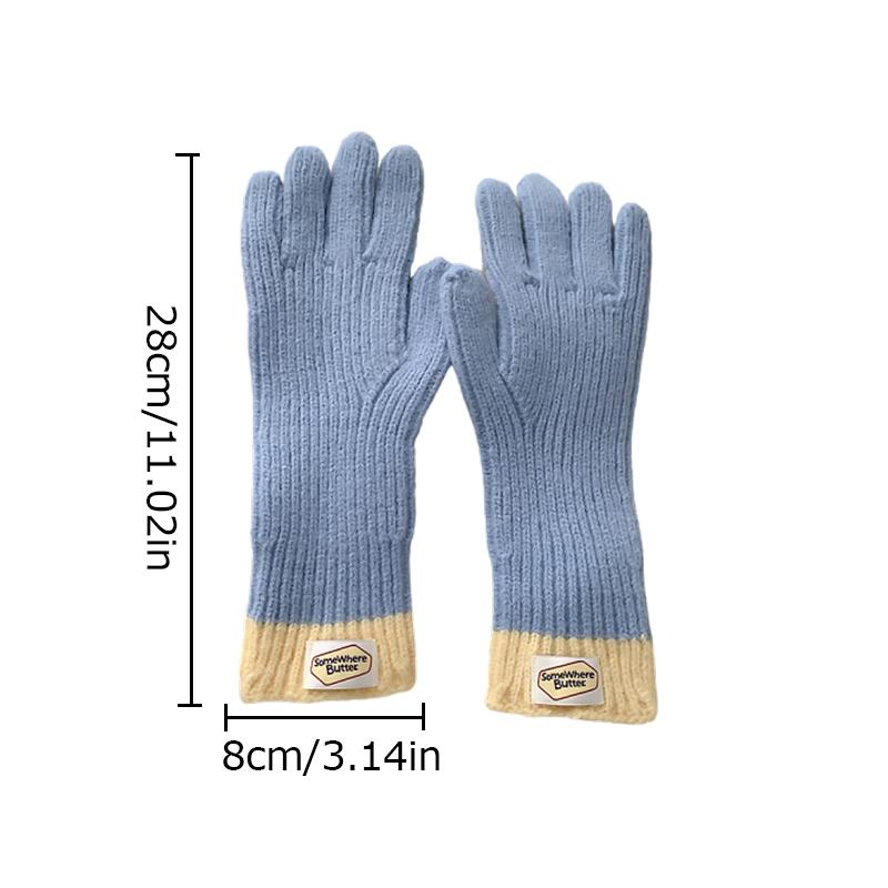 1Pair Women Winter Warm Cycling Riding Outdoor Activities Windproof Thickened Wrist Protection