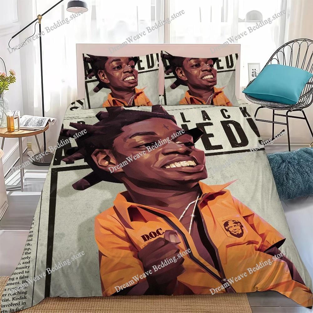 K-Kodak Black Rapper Duvet Cover Set Home Style Bedding Soft Laundry Cotton Bed Student Dormitory Gift